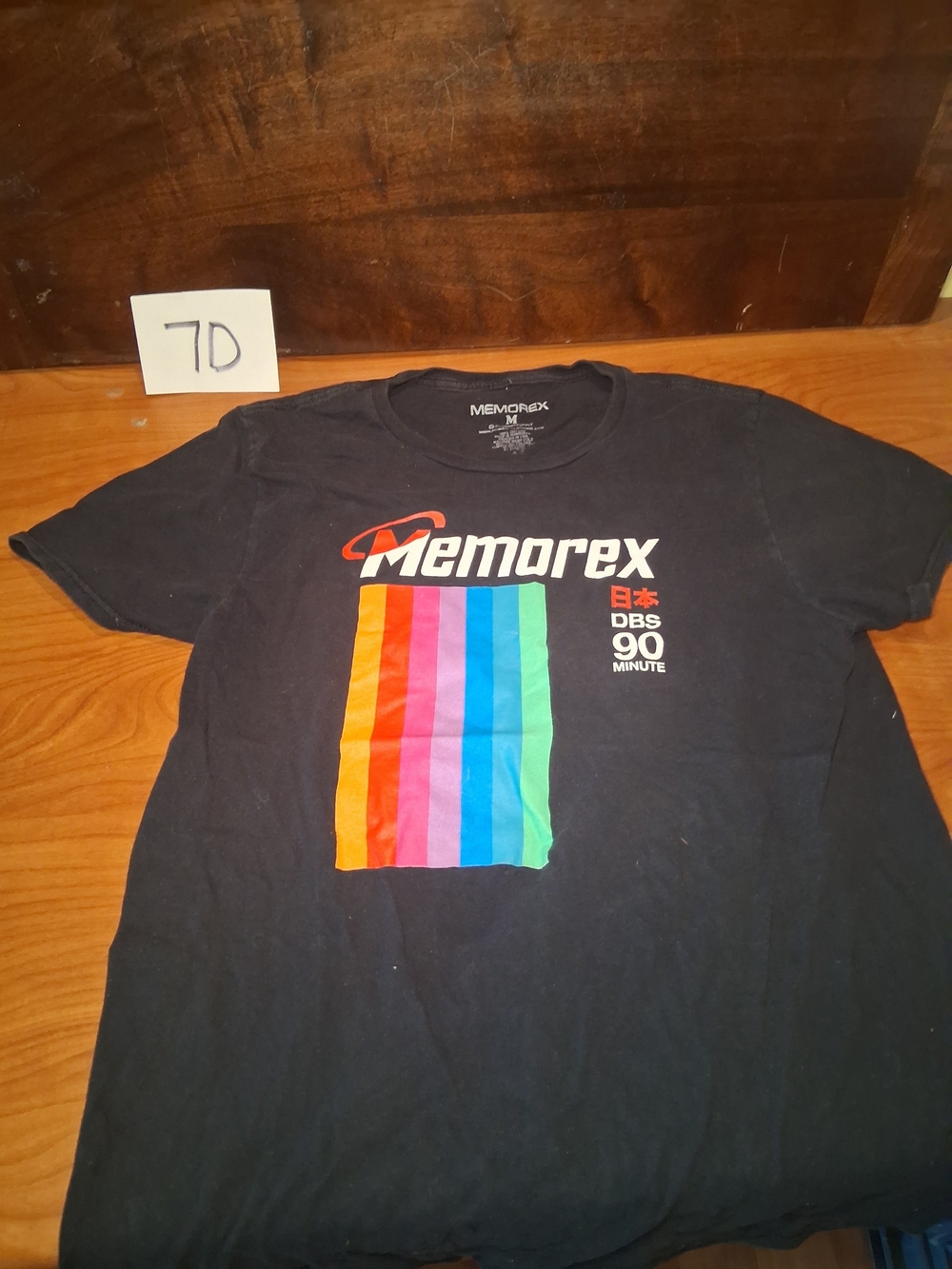Vintage Memorex DBS 90 Audio Cassette Graphic T-Shirt - Black, Size M
